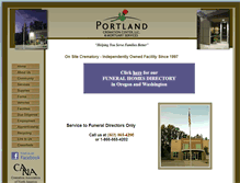 Tablet Screenshot of portlandmortuaryservices.com